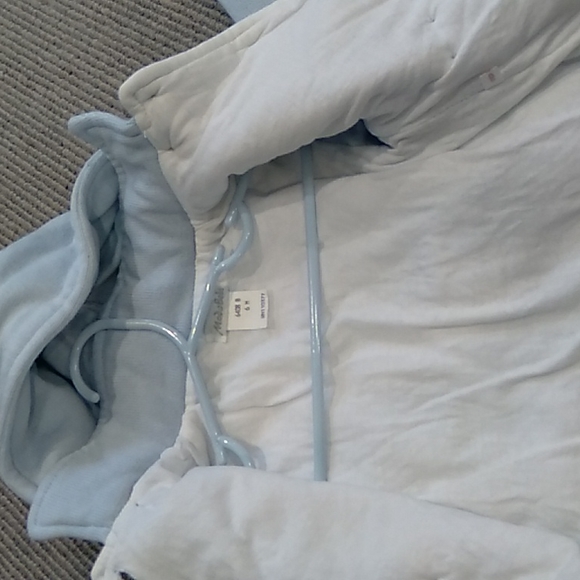 Moda baby 2 piece baby blue crochet detatchable hooded snowsuit - Picture 7 of 7